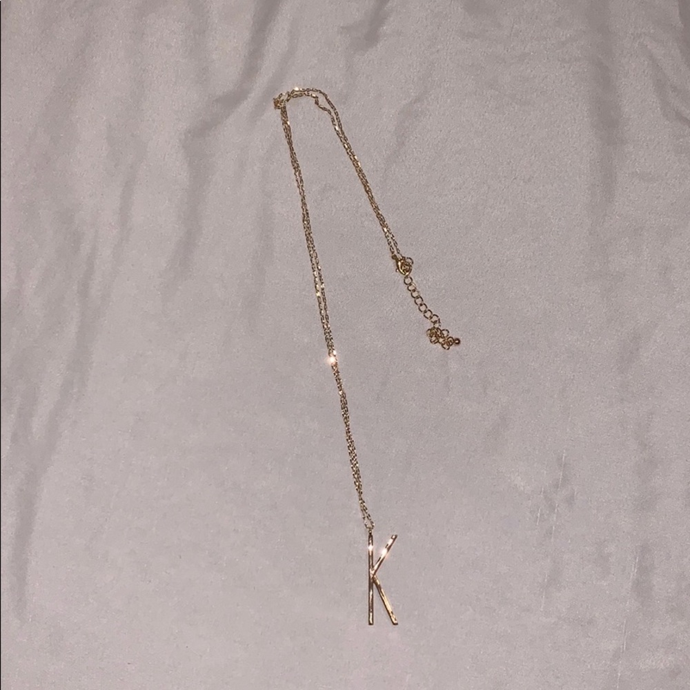 K Initial Necklace
